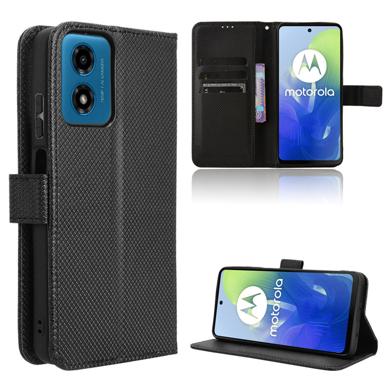 Motorola Moto G04 Wallet Case, Support Wireless Charging with RFID Blocking Card Holder for Motorola Moto G04