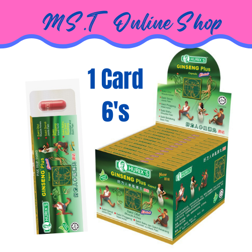 Mt Hurix S Ginseng Plus Kapsul Ekstrak S X Blister Lazada