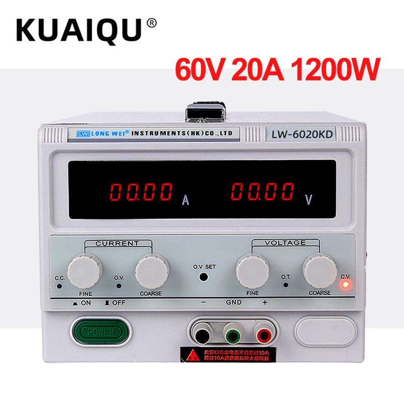 Catu Daya Lab Daya Tinggi 60V 20A 1200W Catu Daya DC Yang Dapat