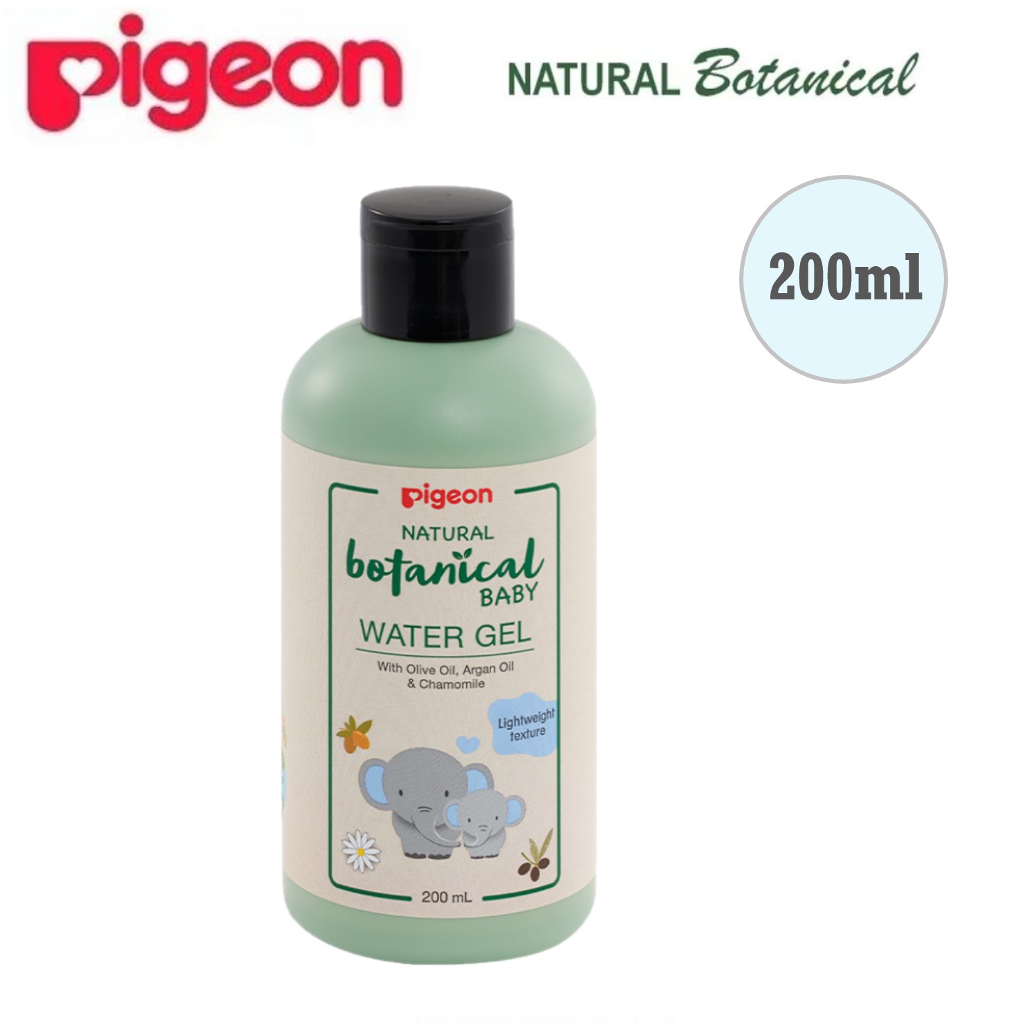 Pigeon Natural Botanical Baby Skin Care Head Body Wash Milk Lotion