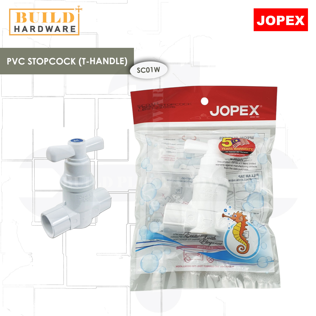 Jopex Pvc Stop Cock Sc W T Handle Stopcock Mm Faucet