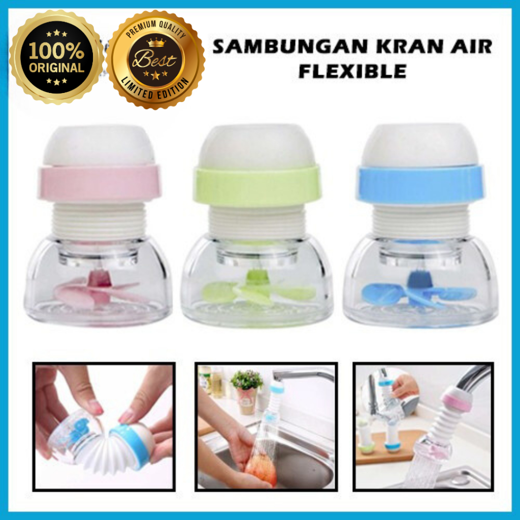 Filter Saringan Kran Air Kipas Kincir Putar Saringan Kran Air Flexibel