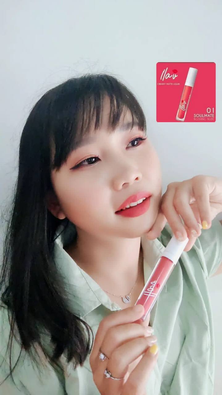 Lipstik ILAV HWI 1 SOULMATE Blushing Nude Pilihan Warna Yang Cantik