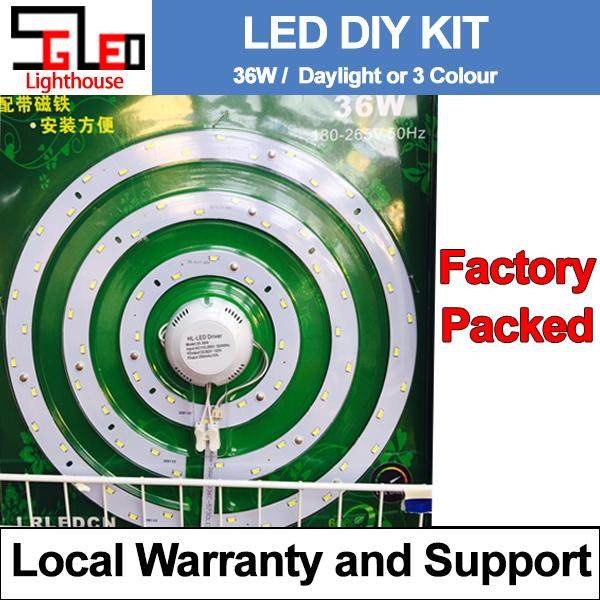 36W LED replacement kit / Round / Daylight (6500k) / Warmwhite(3000K) /3 Colour / 316mm