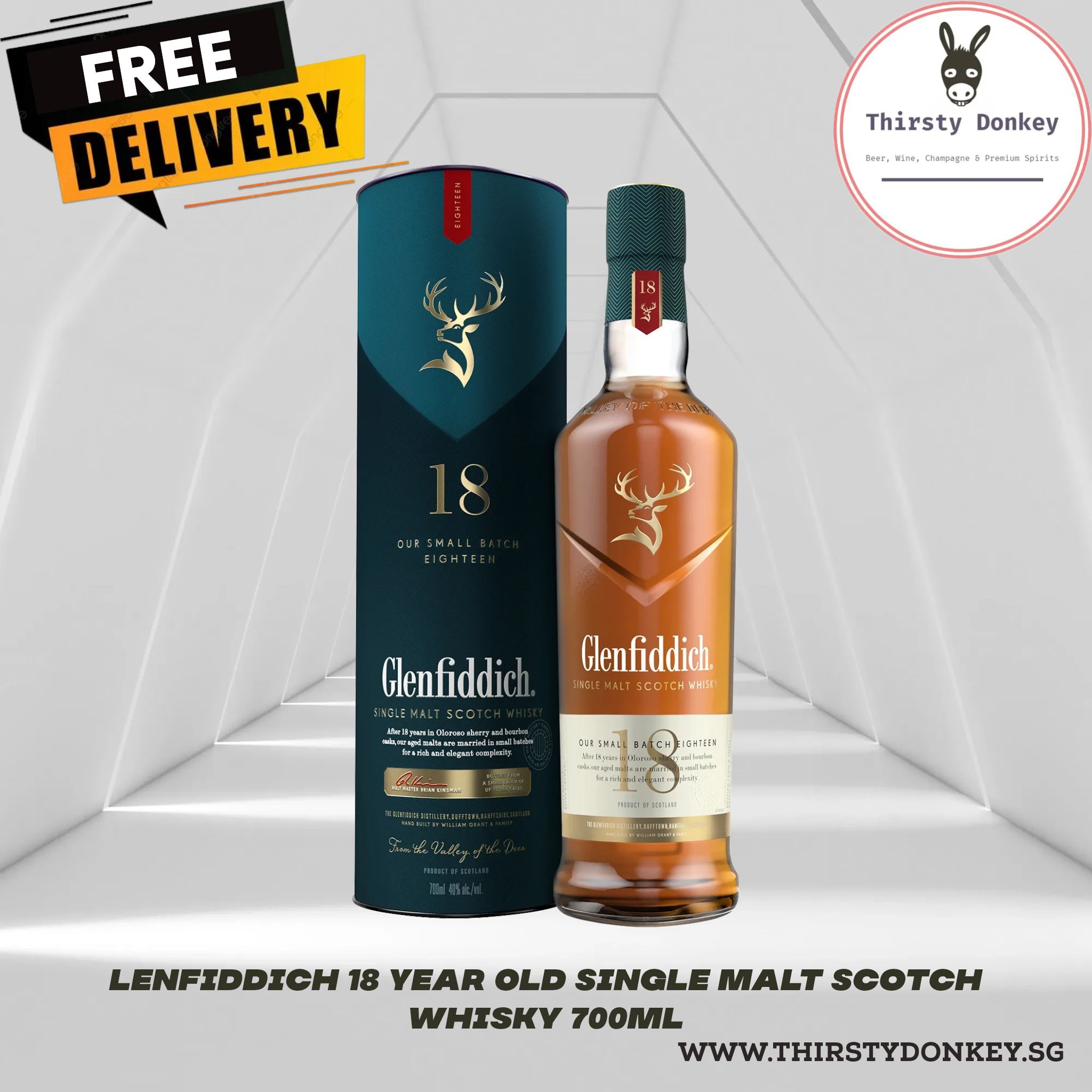 Glenfiddich 18 Years Old Single Malt Scotch Whisky 700ml Lazada Singapore