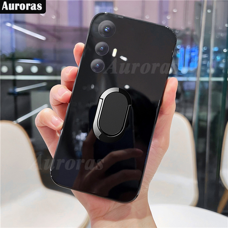 For Cubot Max 5 Phone Case Soft Silicone Metal Ring Kickstand Bracket 360 Degree Rotation Car Holder for Cubot Cubot Max 5 Cover Casing HP