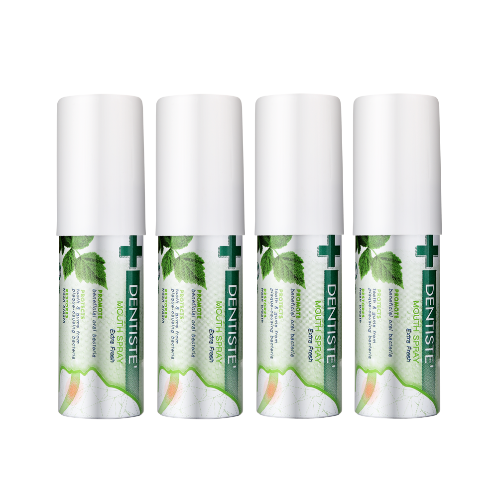 แพค 4 Dentiste Mouth Spray Extra Fresh Probiotic 15 ml สเปรยระงบ