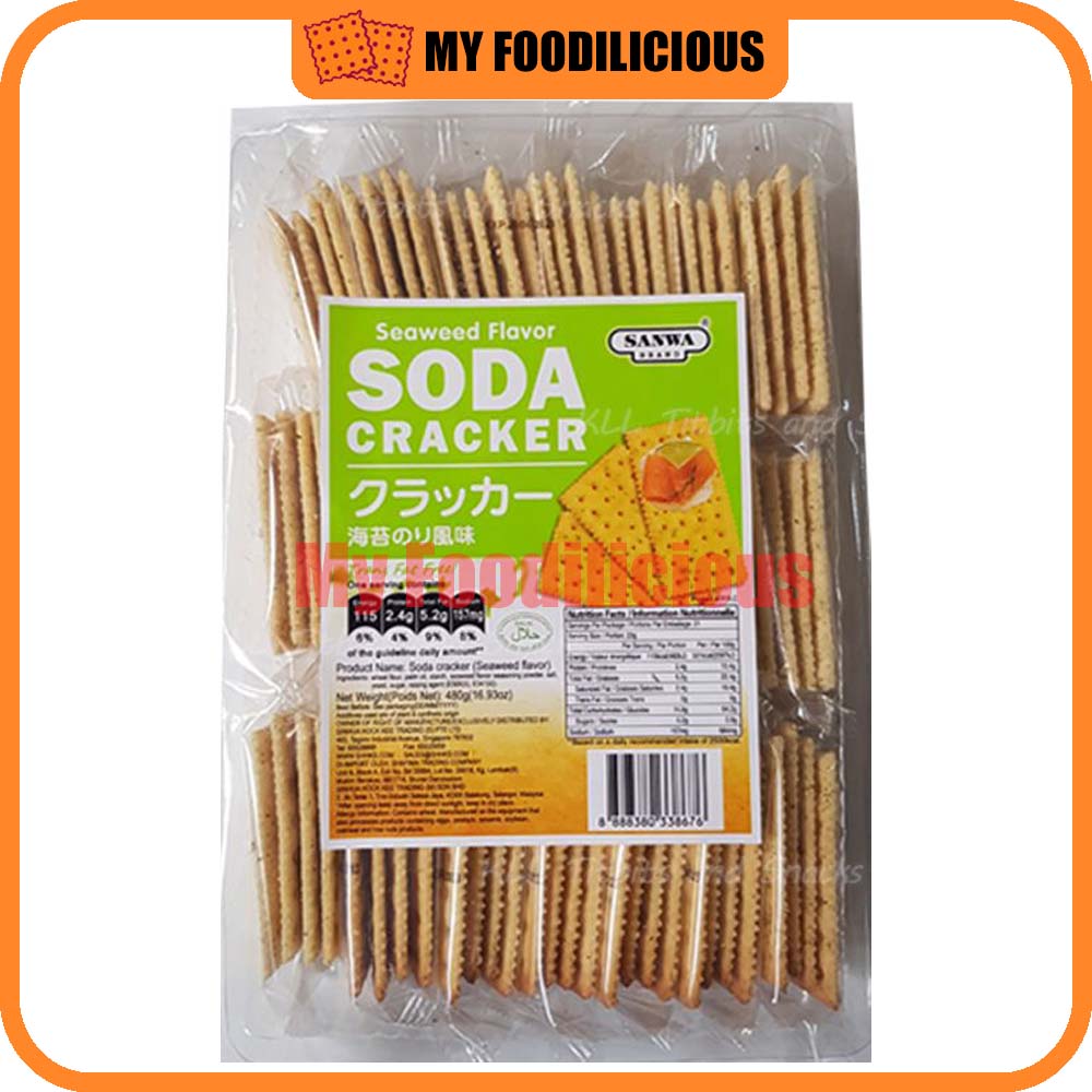 Sanwa Soda Crackers 480g 21pkts Saltine Original Sesame Grain Seaweed