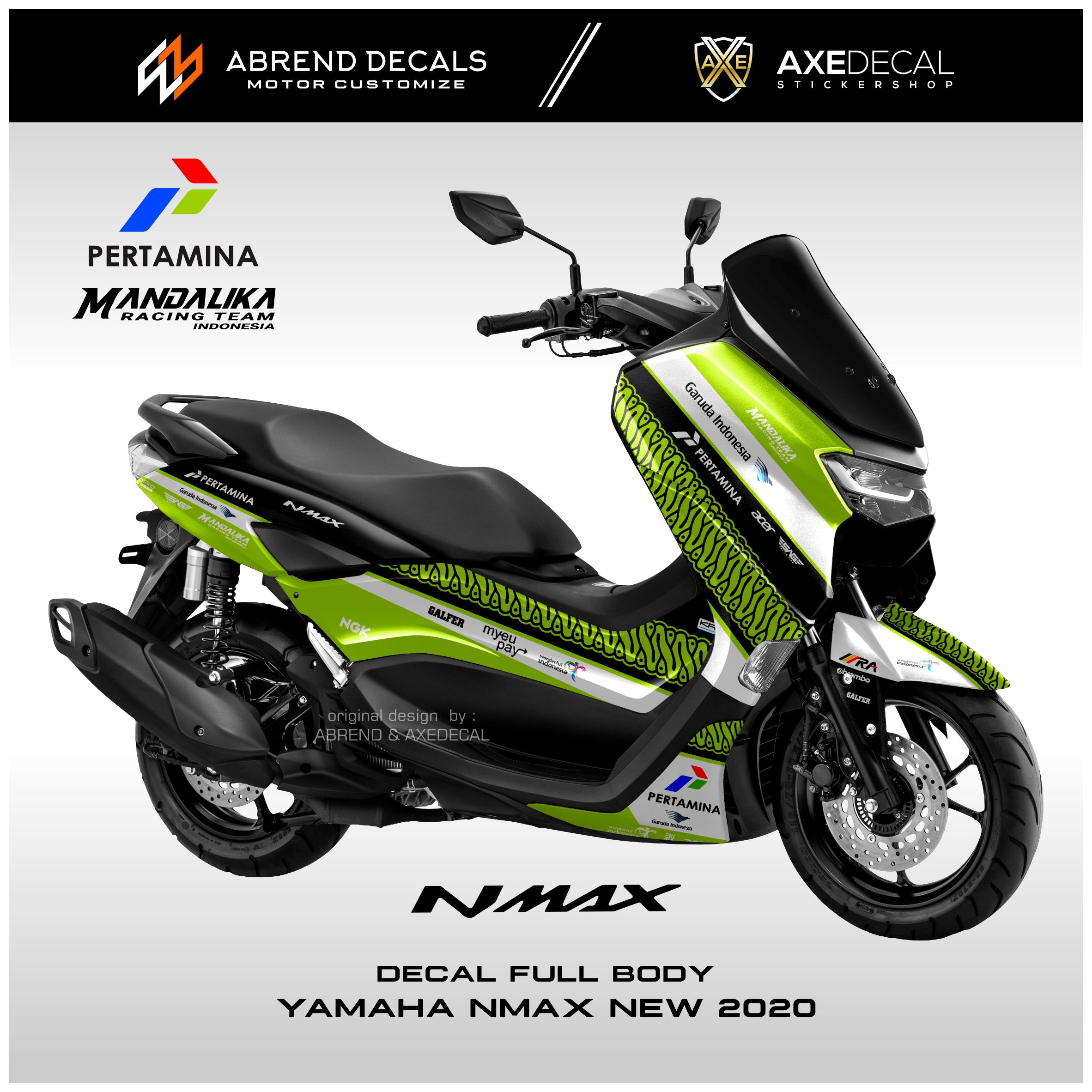 Decal Nmax New Mandalika Stiker Motor Fullbody Yamaha Nmax Baru