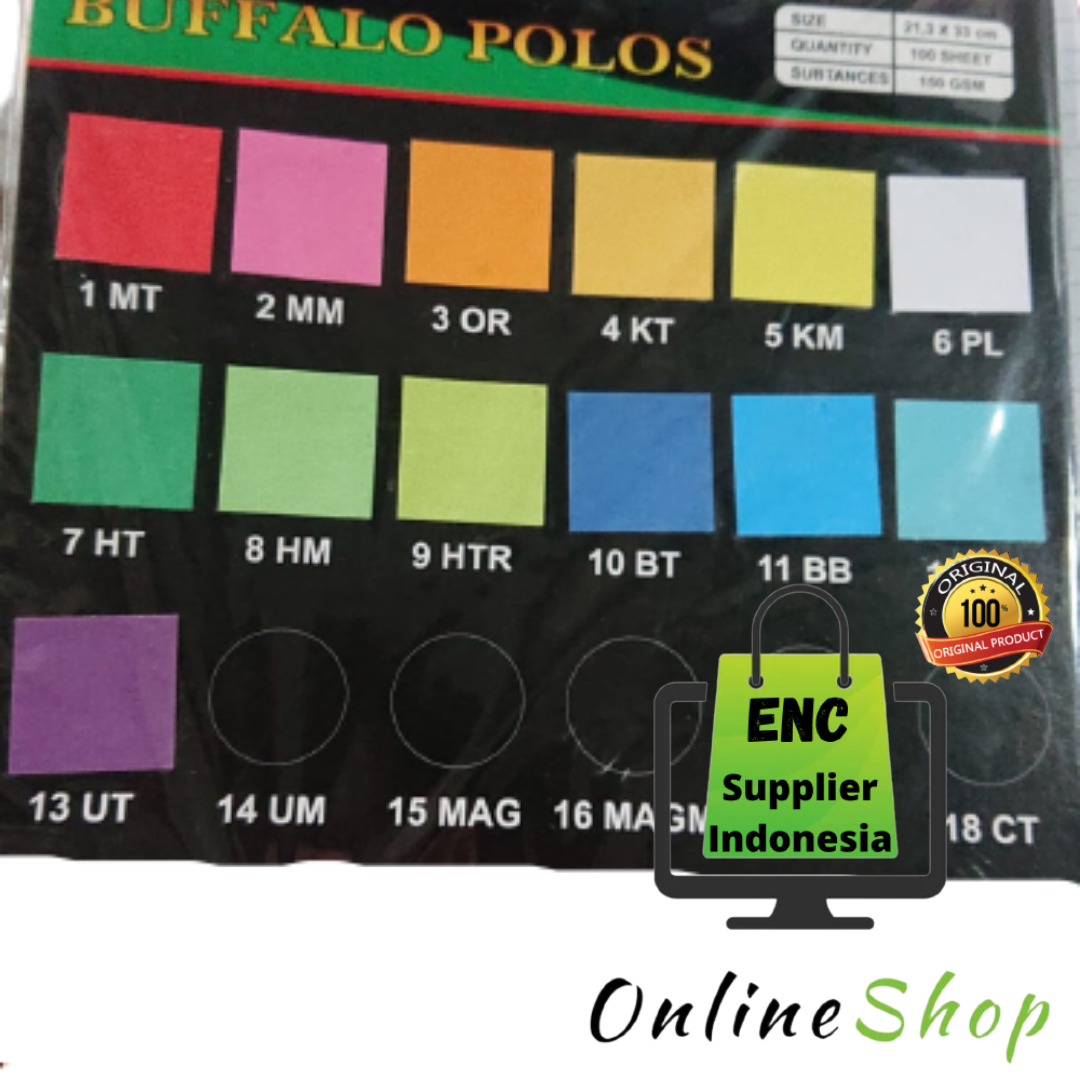 Art Star Lembar Kertas Cover Jilid Buffalo Polos F Gr Gr Aks