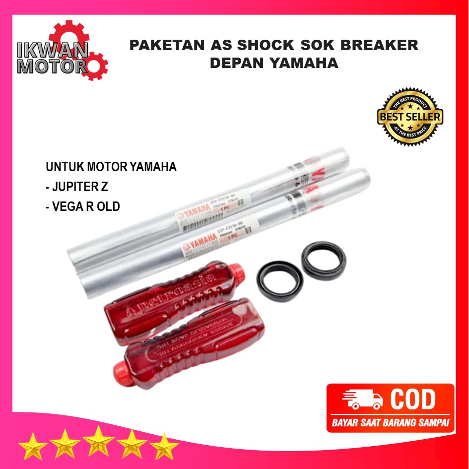 Paketan As Shock Sok Breaker Depan Yamaha Jupiter Z Vega R Old Tp