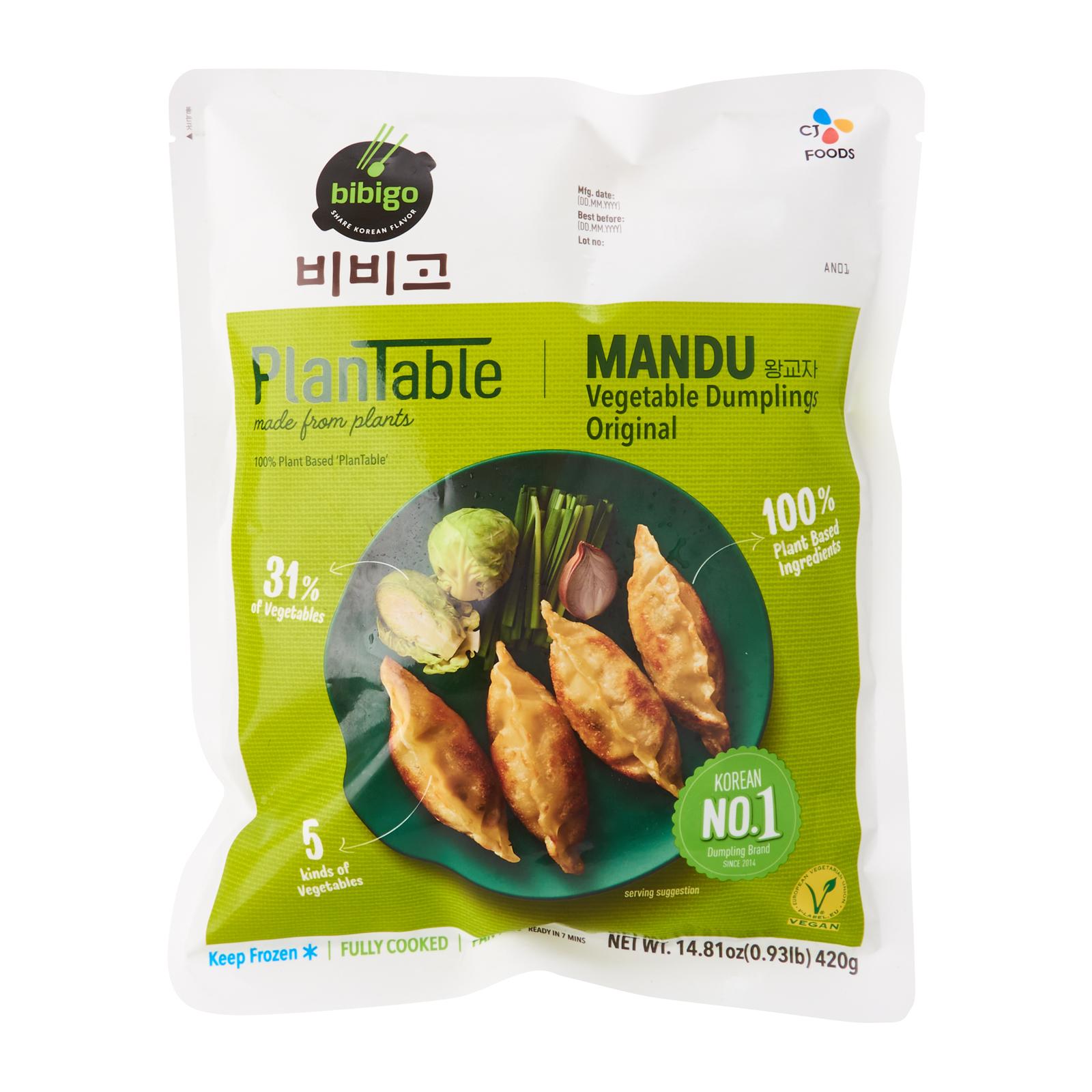 CJ Bibigo Original Plant Based Plant Able Mandu Dumplings Frozen