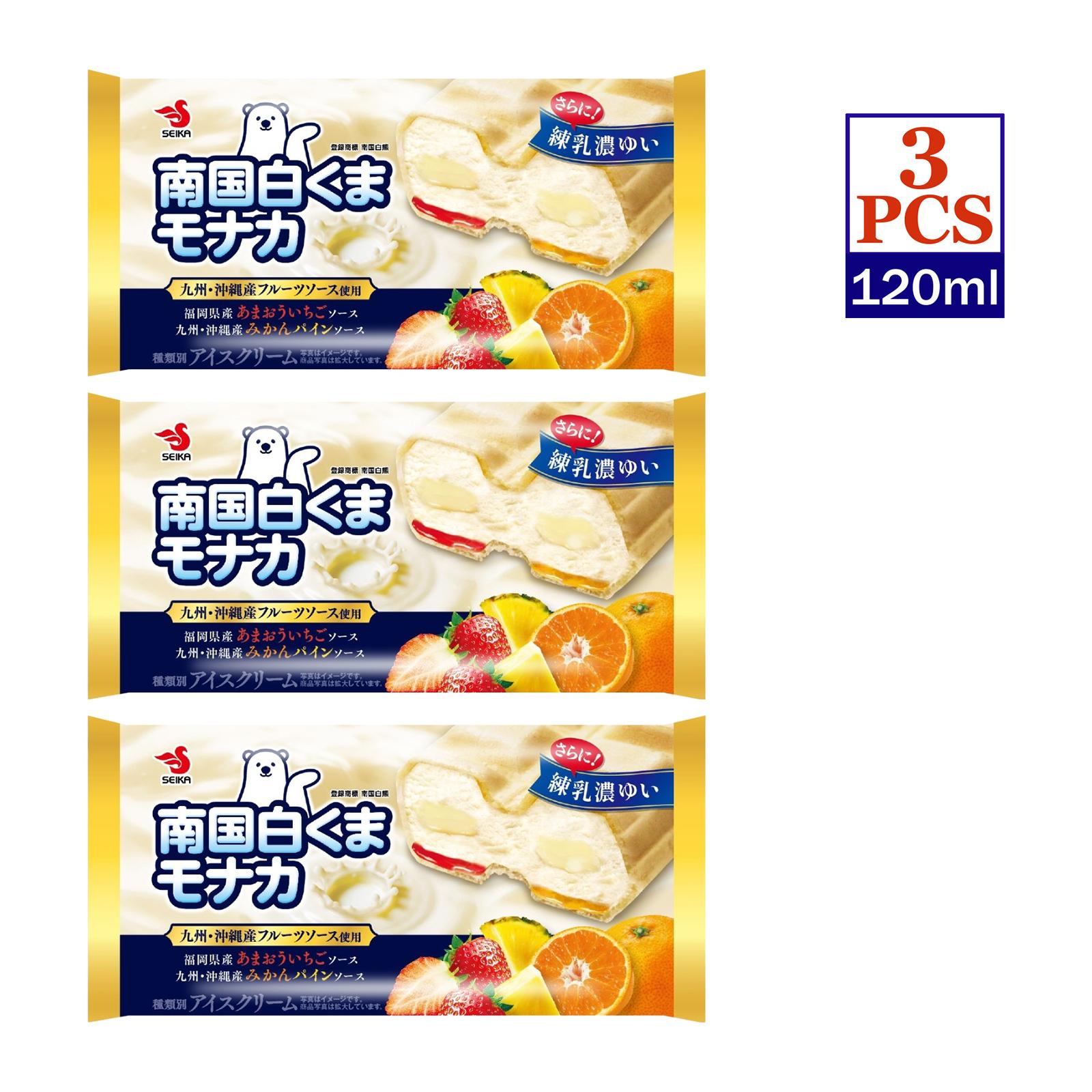 Seika Nangoku Shirokuma Fruits Monaka Ice Cream 3 X 120ml Lazada