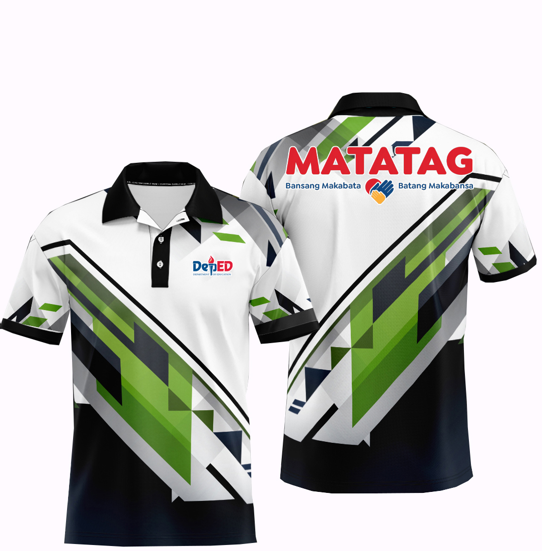 Deped Matatag Polo Shirts Uniform Full Sublimation Polo Shirt For Men