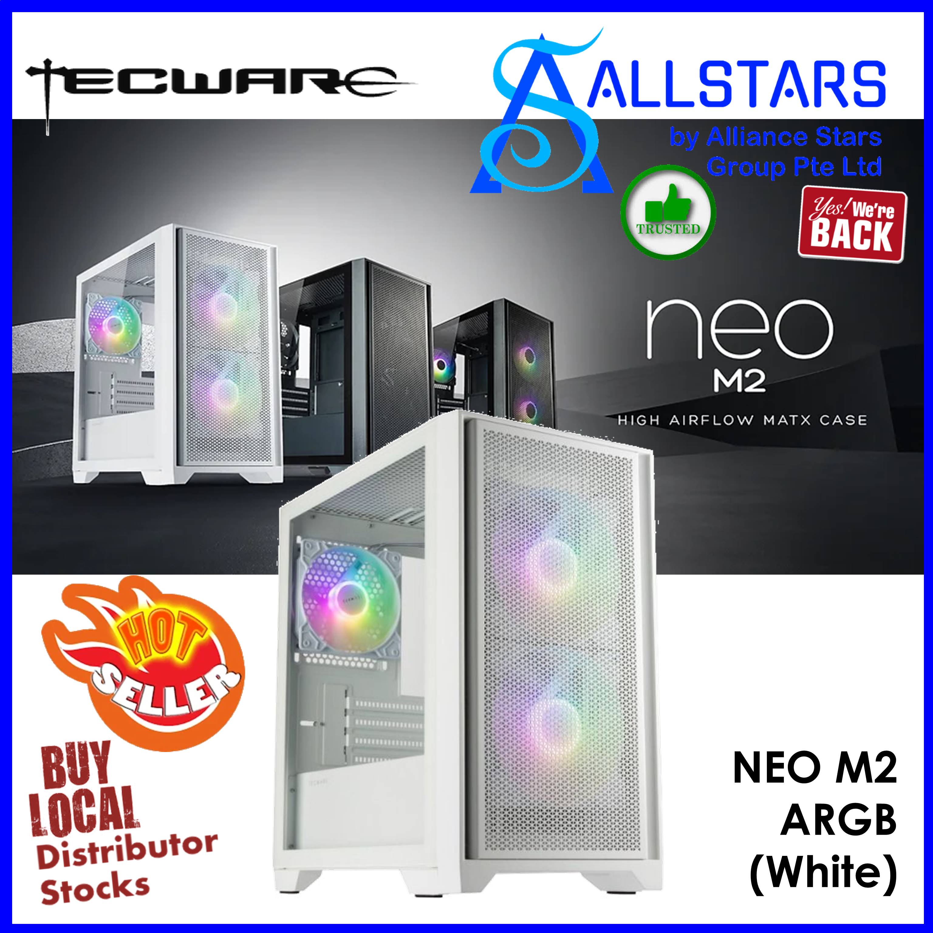 Allstars Diy Promo Tecware Neo M Tg Argb White Matx Tower Chassis