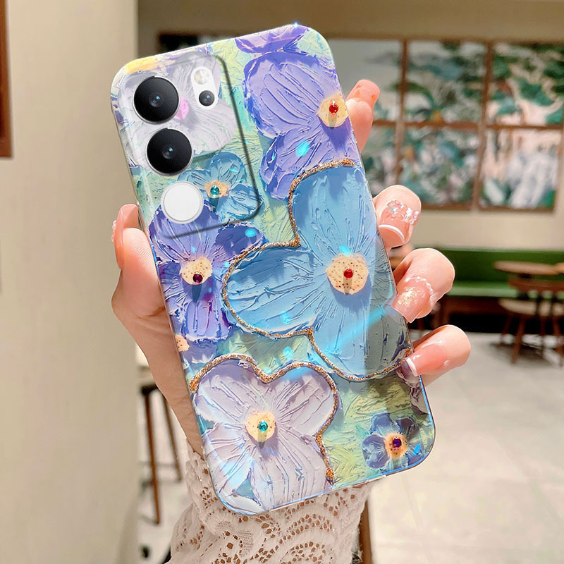 Phone Case Vivo V G Beautiful Flower Pattern Soft Silicone Casing