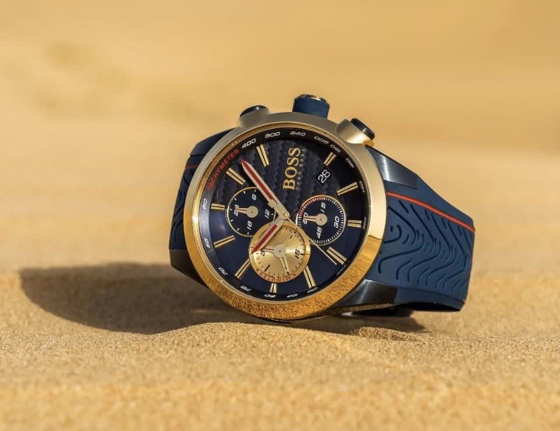 Diskwento Tatak Panoorin]Hugo Boss Contemporary Blue Rubber Strap Watch  HB1513706 | Lazada PH