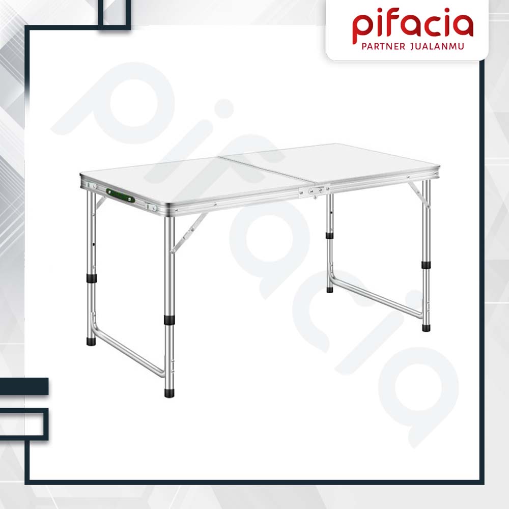 Meja Lipat Koper Alumunium Camping Table Piknik Outdoor Anti Karat