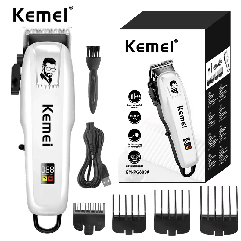 Kemei PG809A Professional Hair Trimmer Rechargeable Electric Hair