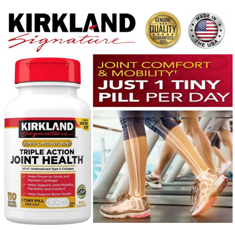 Kirkland Signature Triple Action Joint Health 110 Tablets UC 2 Joints