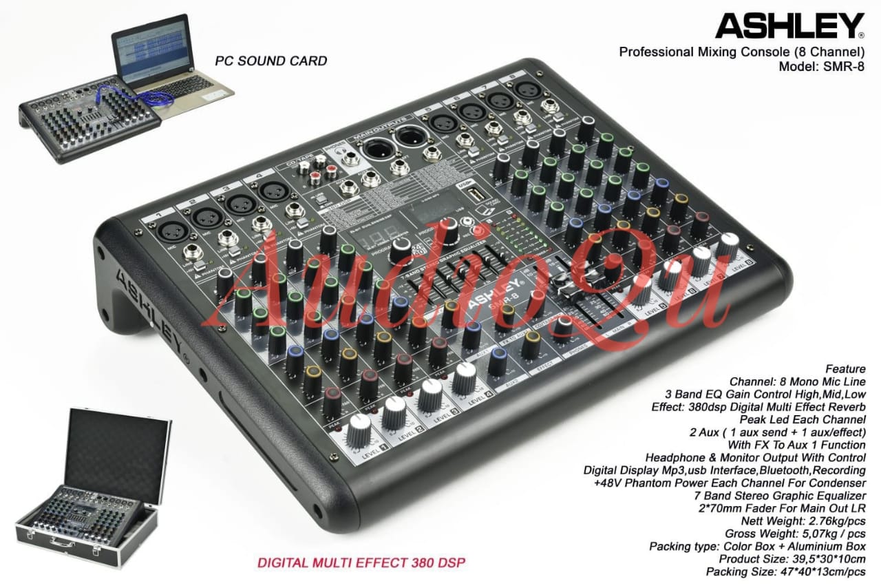 Mixer Audio Ashley Smr Smr Original Channel Free Hardcase