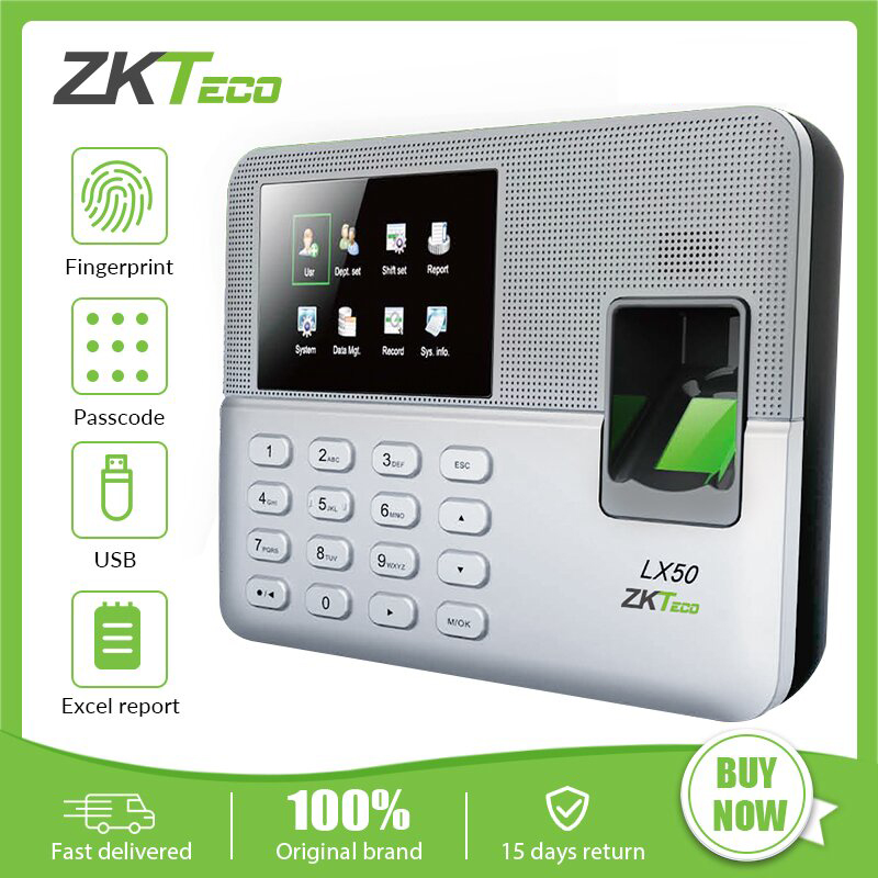 ZKTeco Biometrics Fingerprint Time Attendance Machine Household