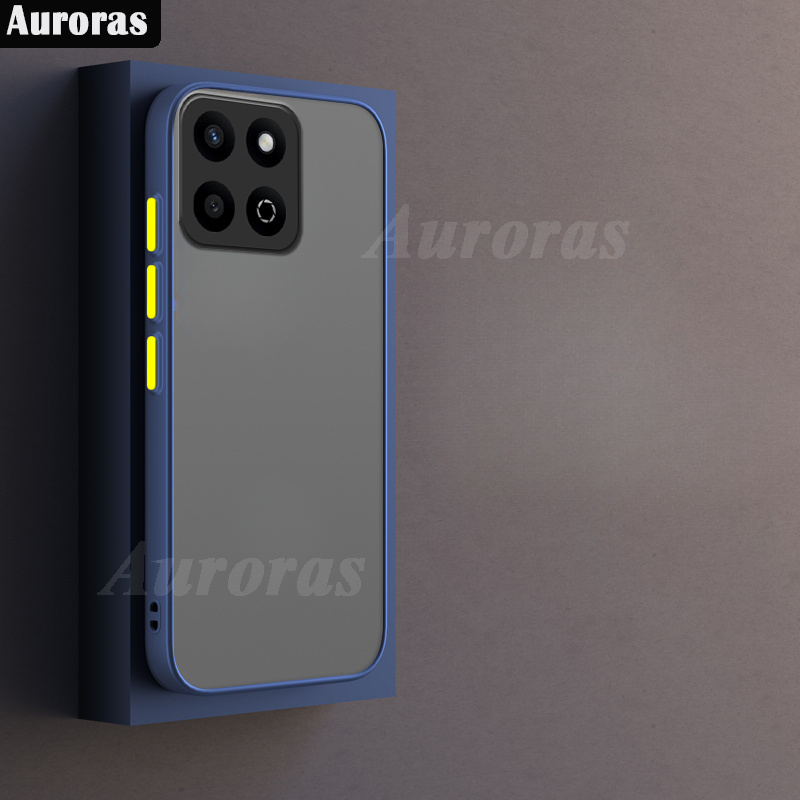 For Honor 200 Smart Phone Case Bumper Scrub Translucent Shockproof Hard Matte PC+Soft TPU Edge Camera Protector for Honor 200 Smart Cover Casing HP