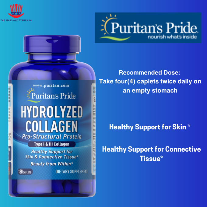 Authentic Made In Usa Puritan S Pride Hyrdolyzed Collagen Mg