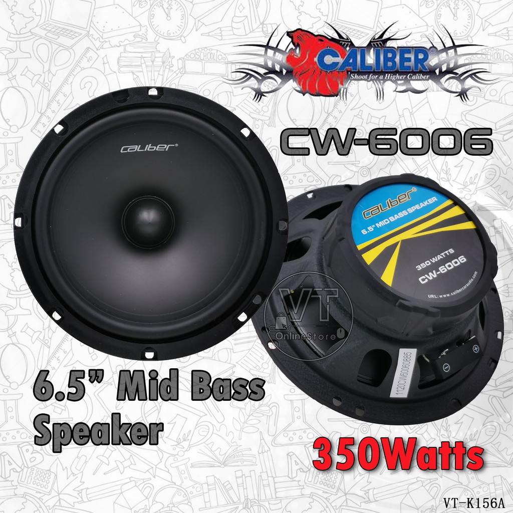 Caliber Car Speaker Mid Bass Car Speaker Cw Watts