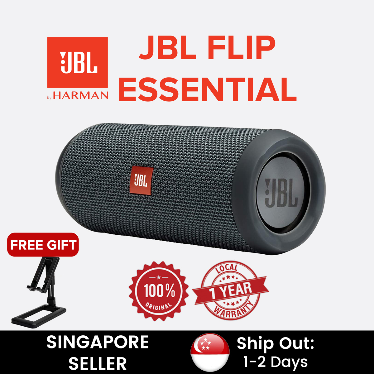 Sg Jbl Flip Essential Portable Waterproof Wireless Bluetooth Speaker