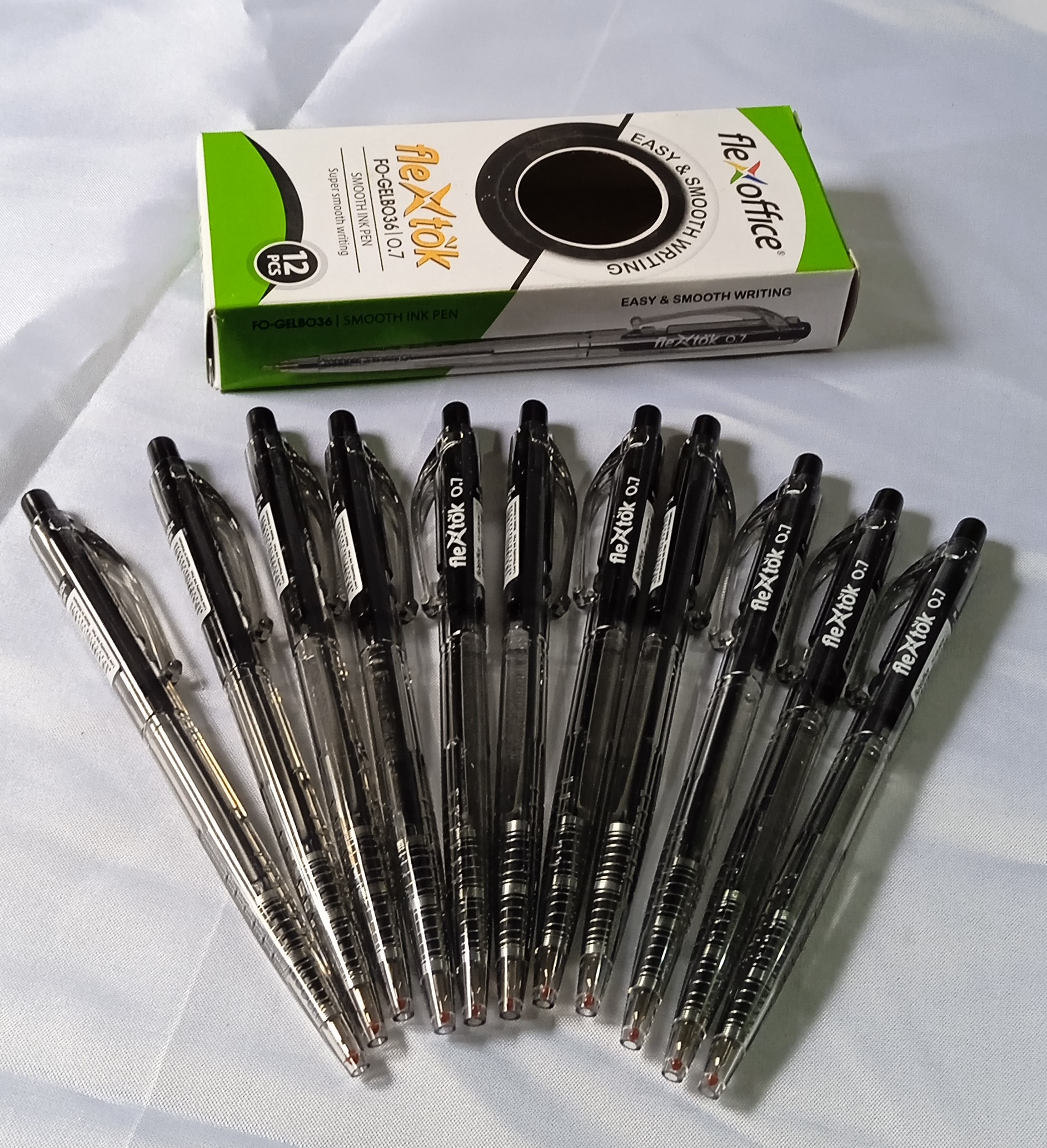 Flexoffice Flexstox Retractrable Or De Pindot Pen Pcs In A Box