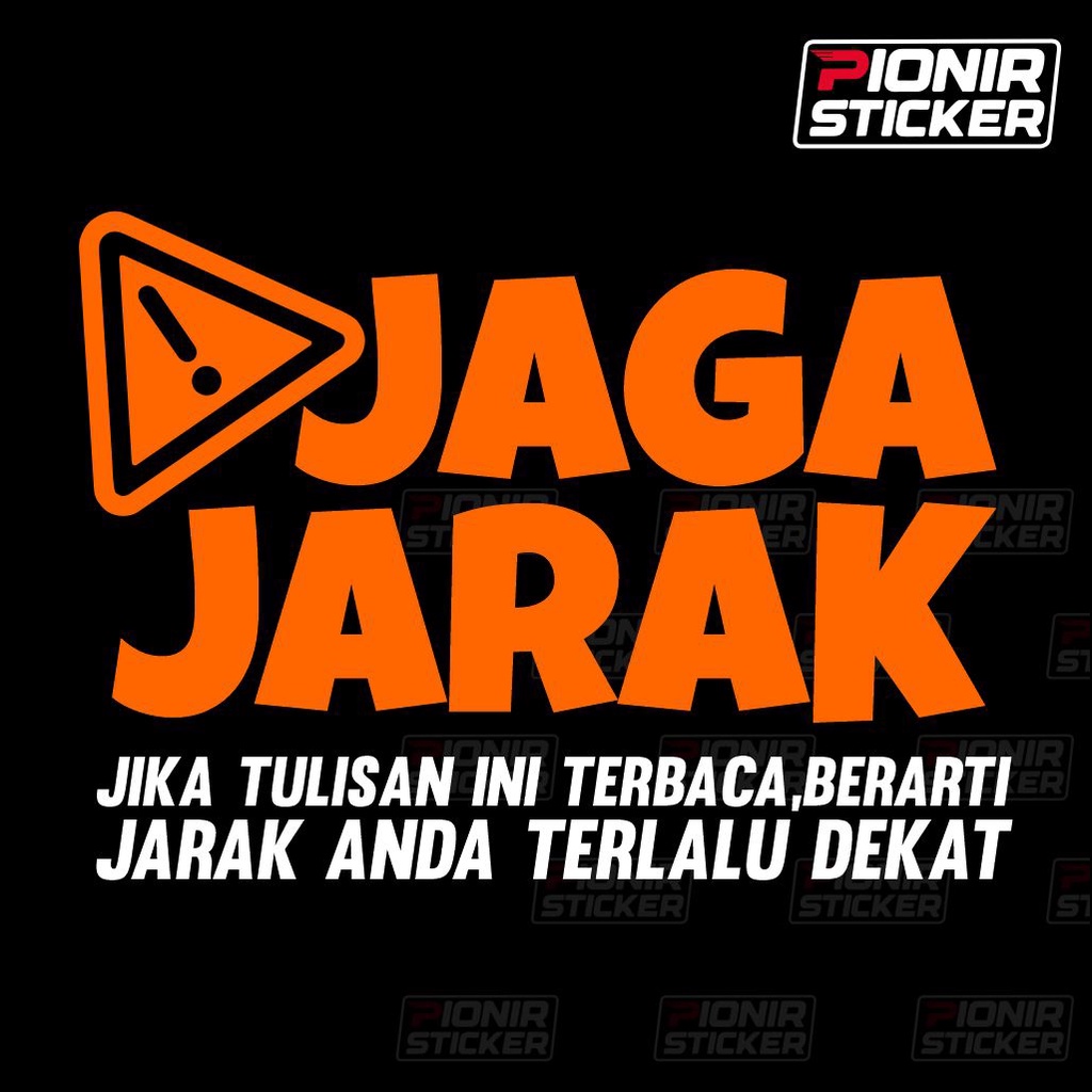 Stiker Jaga Jarak Kaca Mobi Custting Sticker Variasi Lazada Indonesia