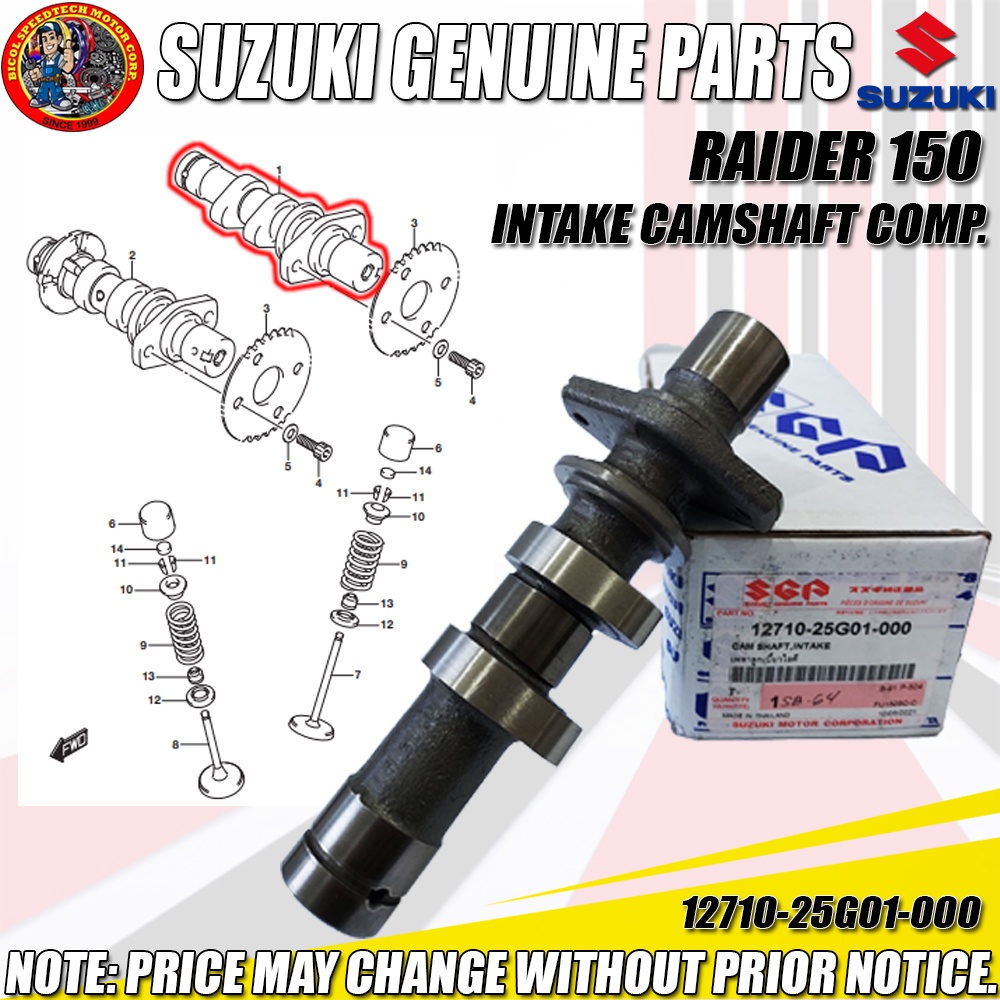 Raider Intake Camshaft Comp Sgp Genuine G