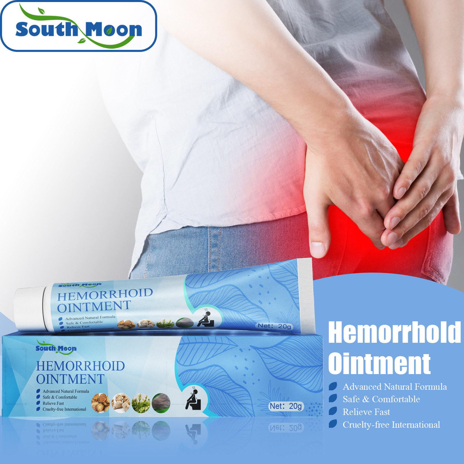 South Moon Hemorrhoid Ointment Relieve Hemorrhoid Pain Bleeding