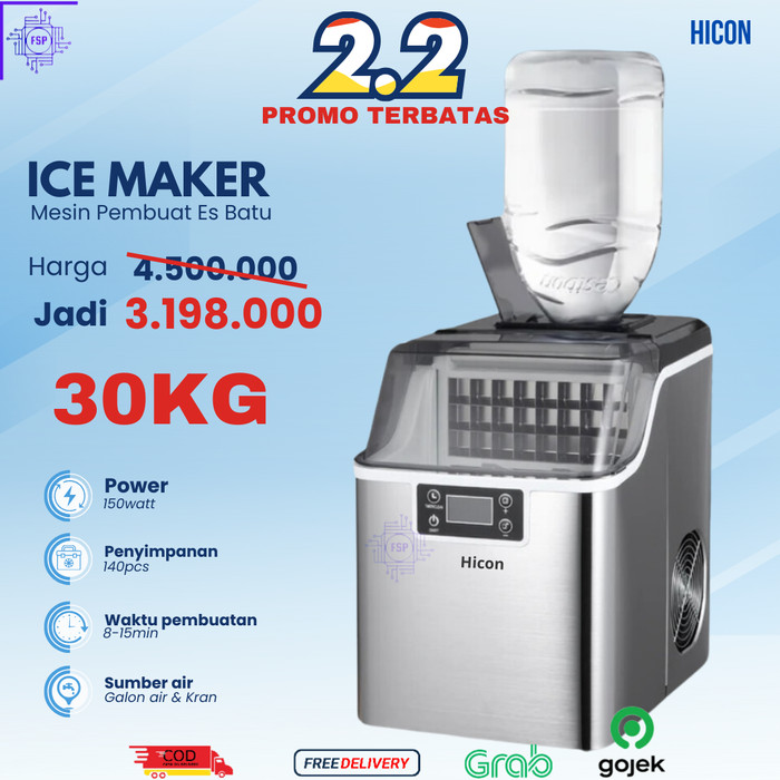 Hicon Hzb Fb Mesin Pembuat Es Batu Ice Cube Maker Machine Kg