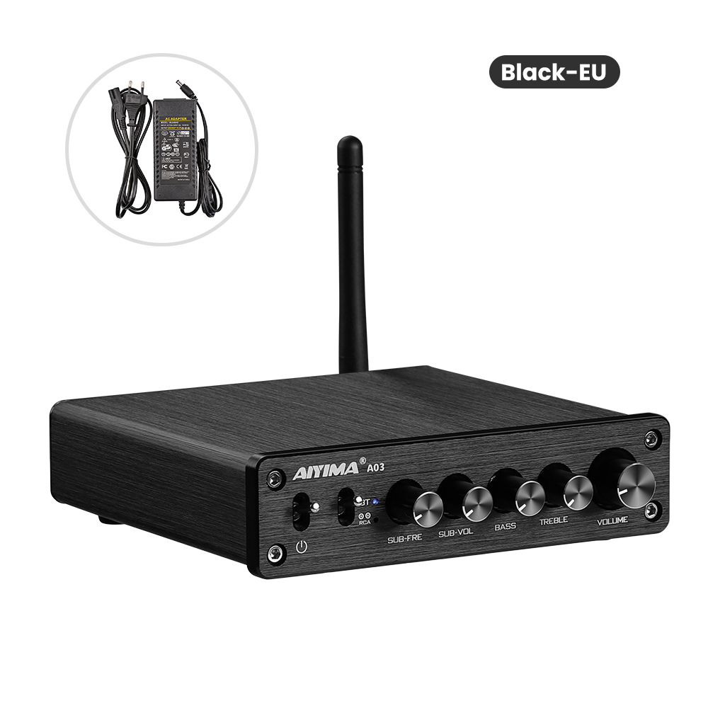 AIYIMA A03 TPA3116 Subwoofer Bluetooth Amplifier HiFi TPA3116D2 2 1