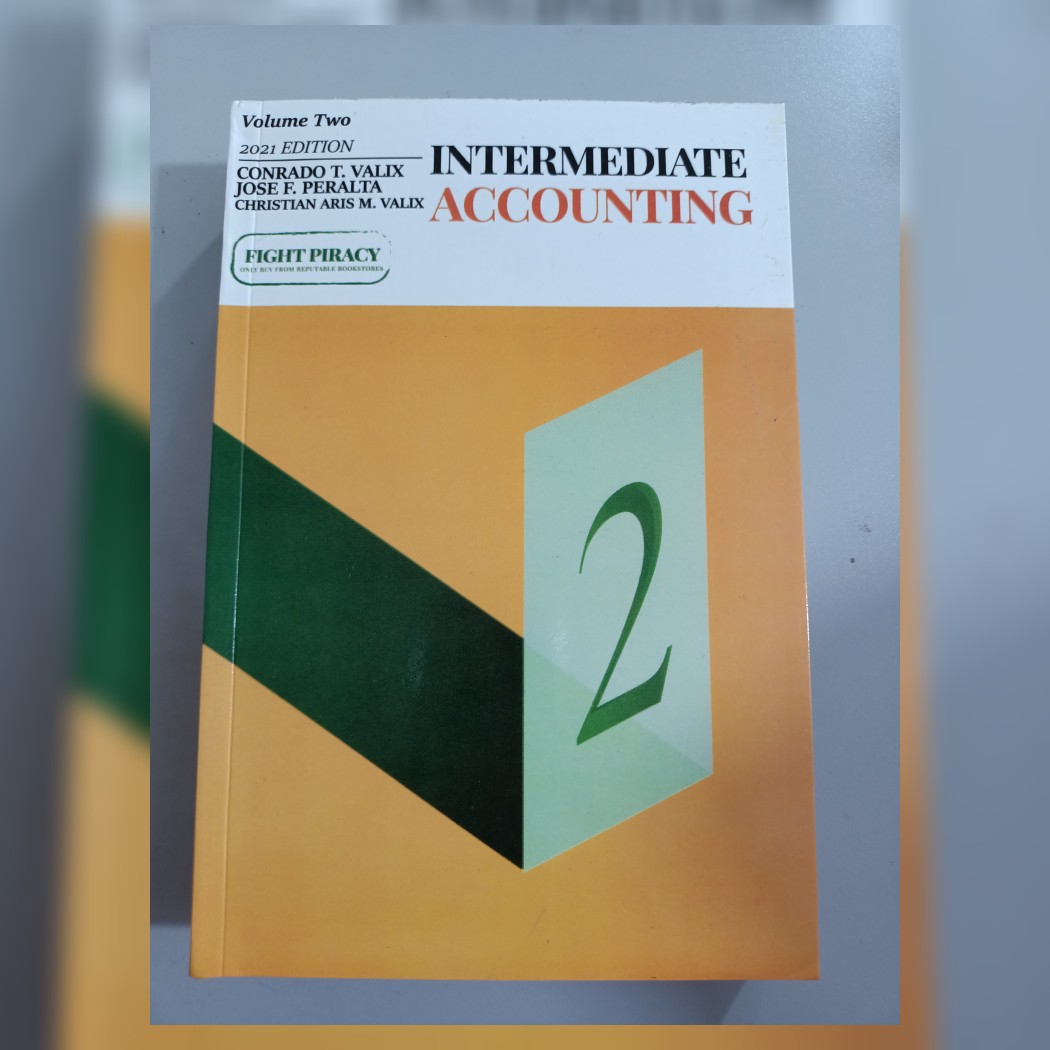 Intermediate Accounting Volume Two By Valix Lazada PH