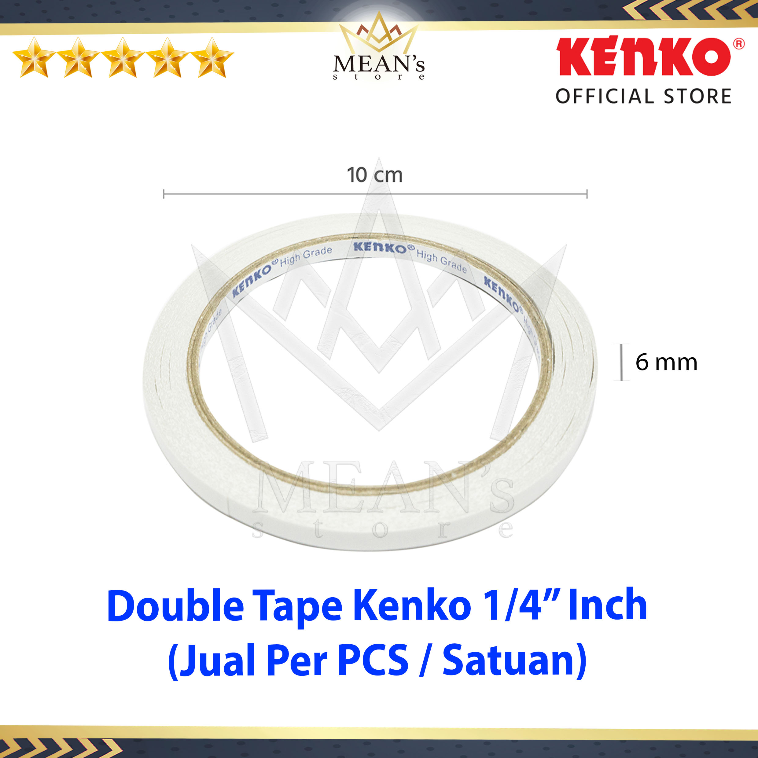 Double Tape Kenko 6mm Dobel Tip 1 4 Lem 2 Sisi Lazada Indonesia