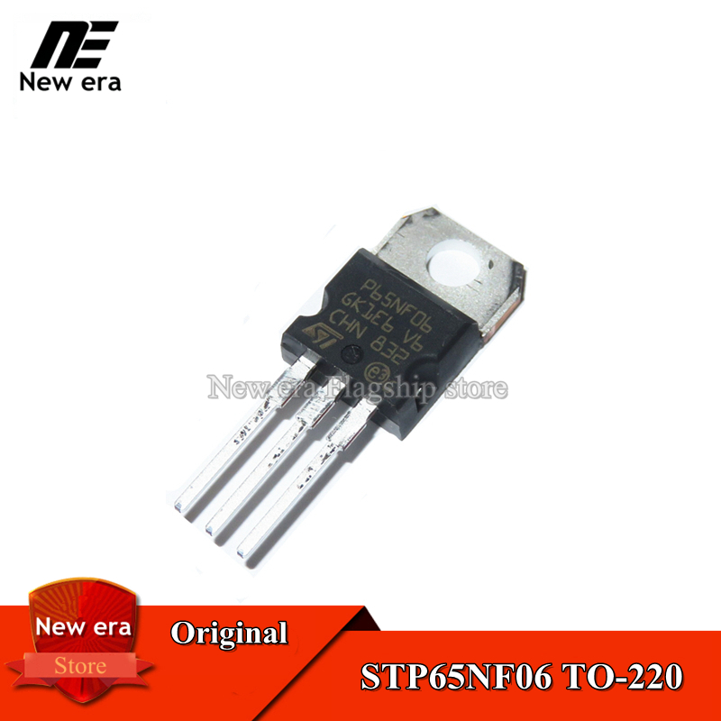 10Pcs Original STP65NF06 TO 220 P65NF06 TO220 65A 60V MOSFET N ชอง