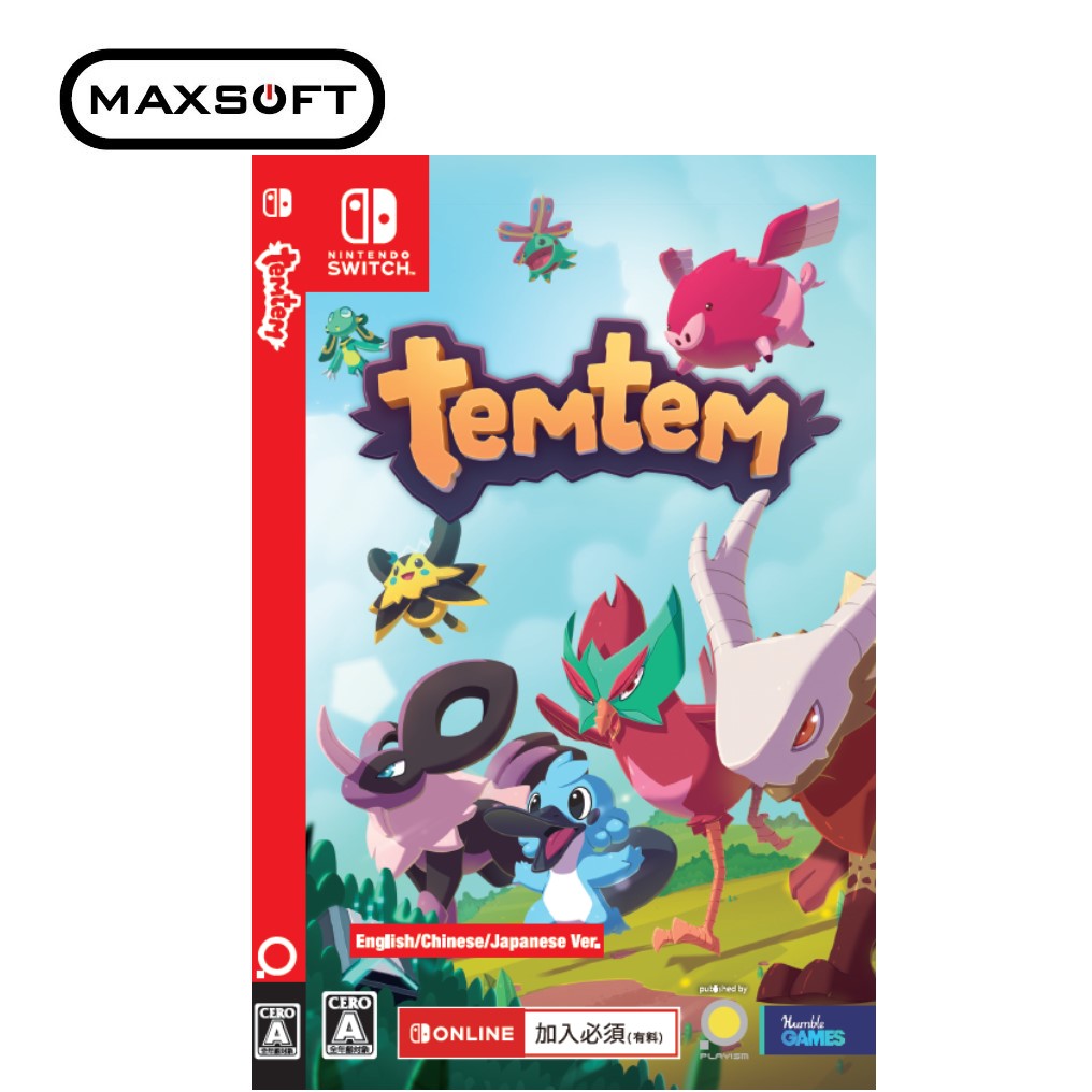 Temtem Nintendo Switch Japanese Cover English Game Online Game