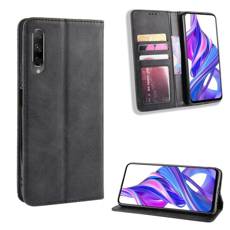 Huawei Y9S Case with Card Holder,Leather Wallet Case with Flip Card Slots, Kickstand & Magnetic Closure for Huawei Y9S