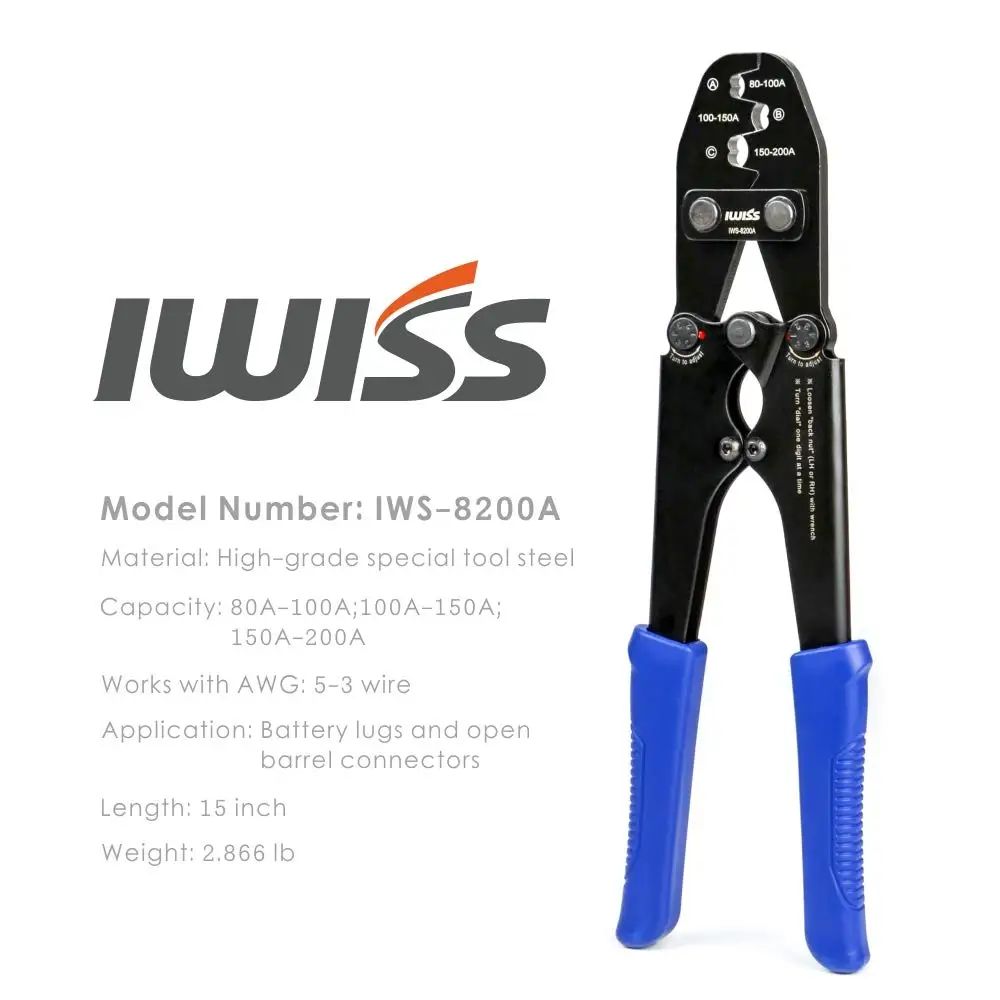 Iwiss Iws A A A Battery Lugs And Open Barrel Connector