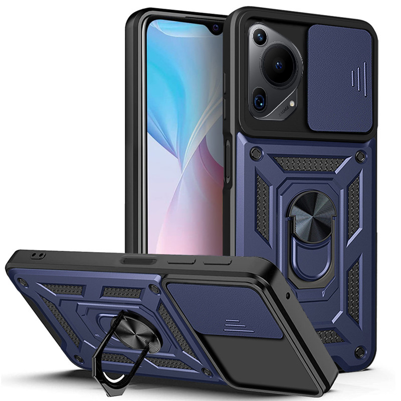 For Huawei PURA 70 Ultra Pro Case Armor Ring Case Cover Adsorb Car Holder Shockproof Camera Protection Cover for Huawei Pura 70 Ultra 70 Pro Back Cover Phone Cases