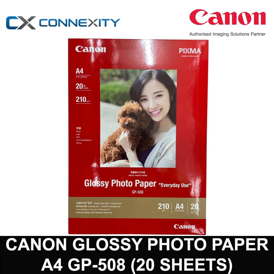 Canon Glossy Photo Paper GP 508 A4 20 Sheets Canon Photo Paper GP 508