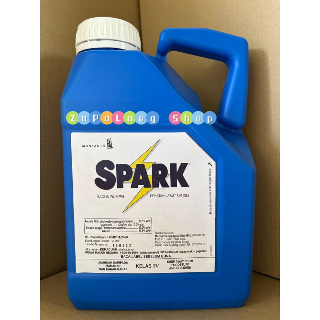 4L Spark 13 6 Glyphosate Monsanto Racun Rumput RumpaiHerbicide 杀草剂