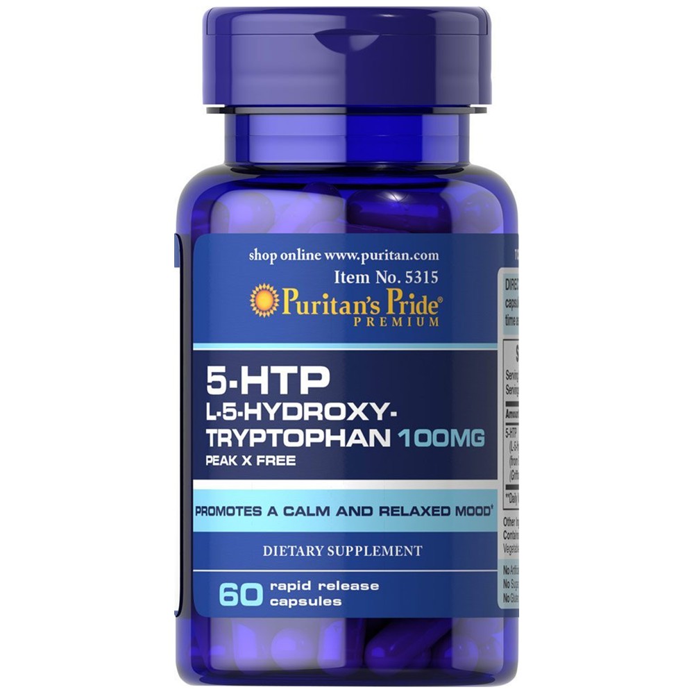 ของแทพรอมสง หลบสบาย 5 HTP L 5 Hydroxytryptophan 100 mg 60 และ 120