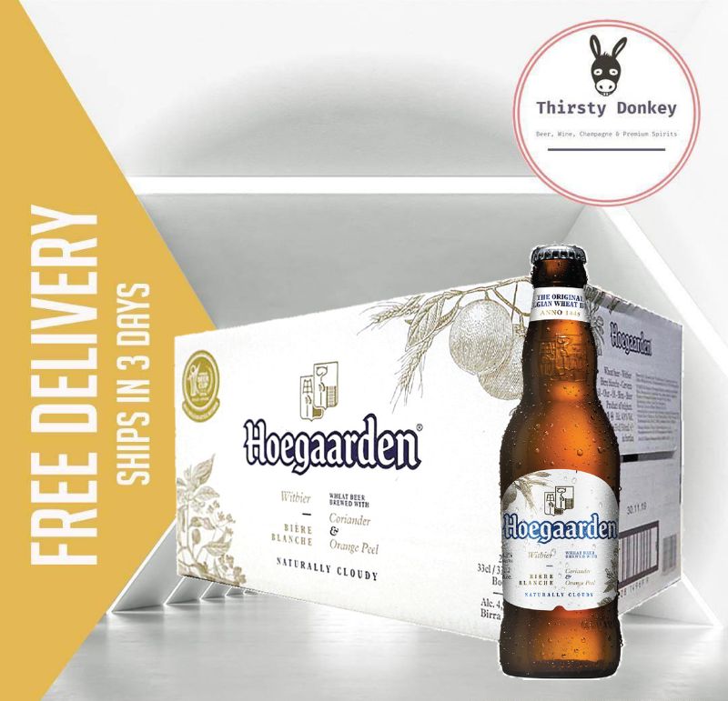 Hoegaarden White Wheat Beer Bottles X Ml Exp November