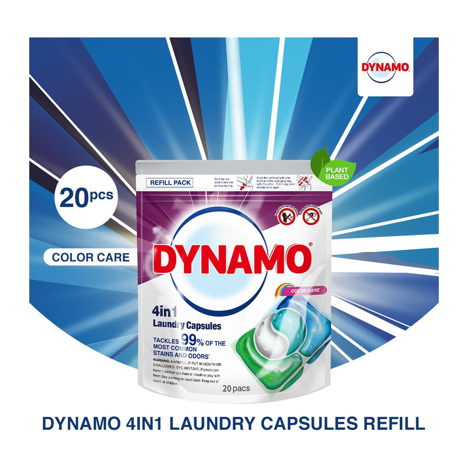 Dynamo 4in1 Laundry Capsules Refill Pack 20 Pods Color Care Lazada