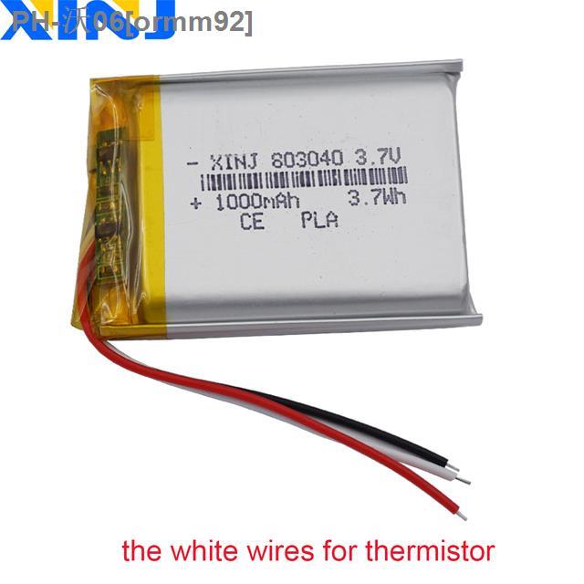 3 7V 1000 MAh 3 7Wh Li Polymer Li Lithium Lipo Rechargeable Battery 3