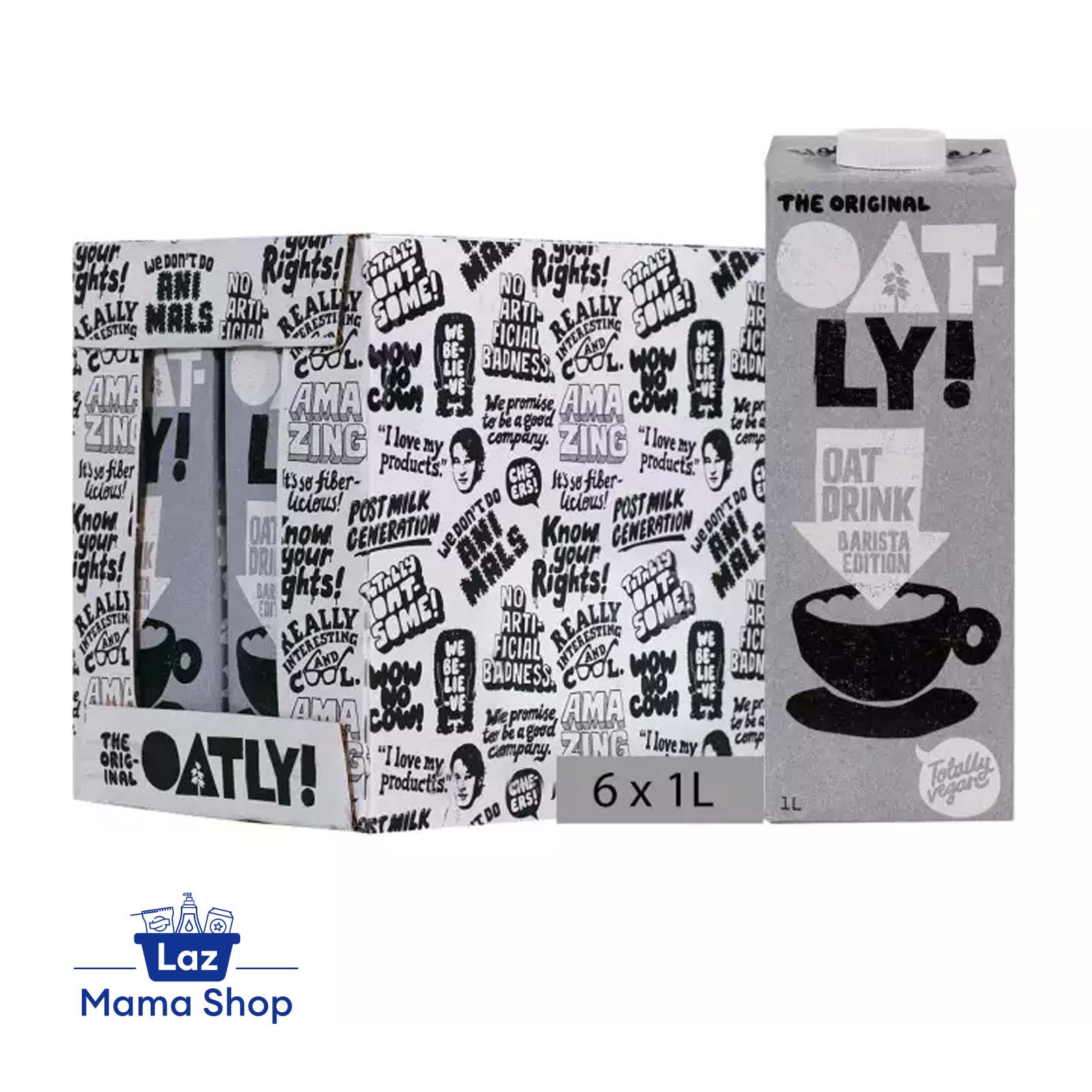 Oatly Dairy Free Foamable Barista Edition Oat Milk Drink L Case